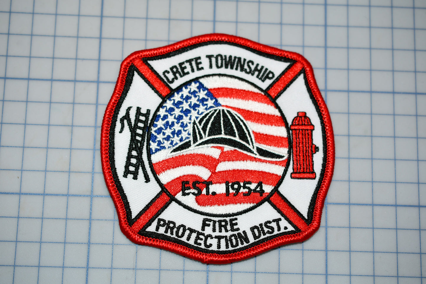 a patch with a fire department logo on it