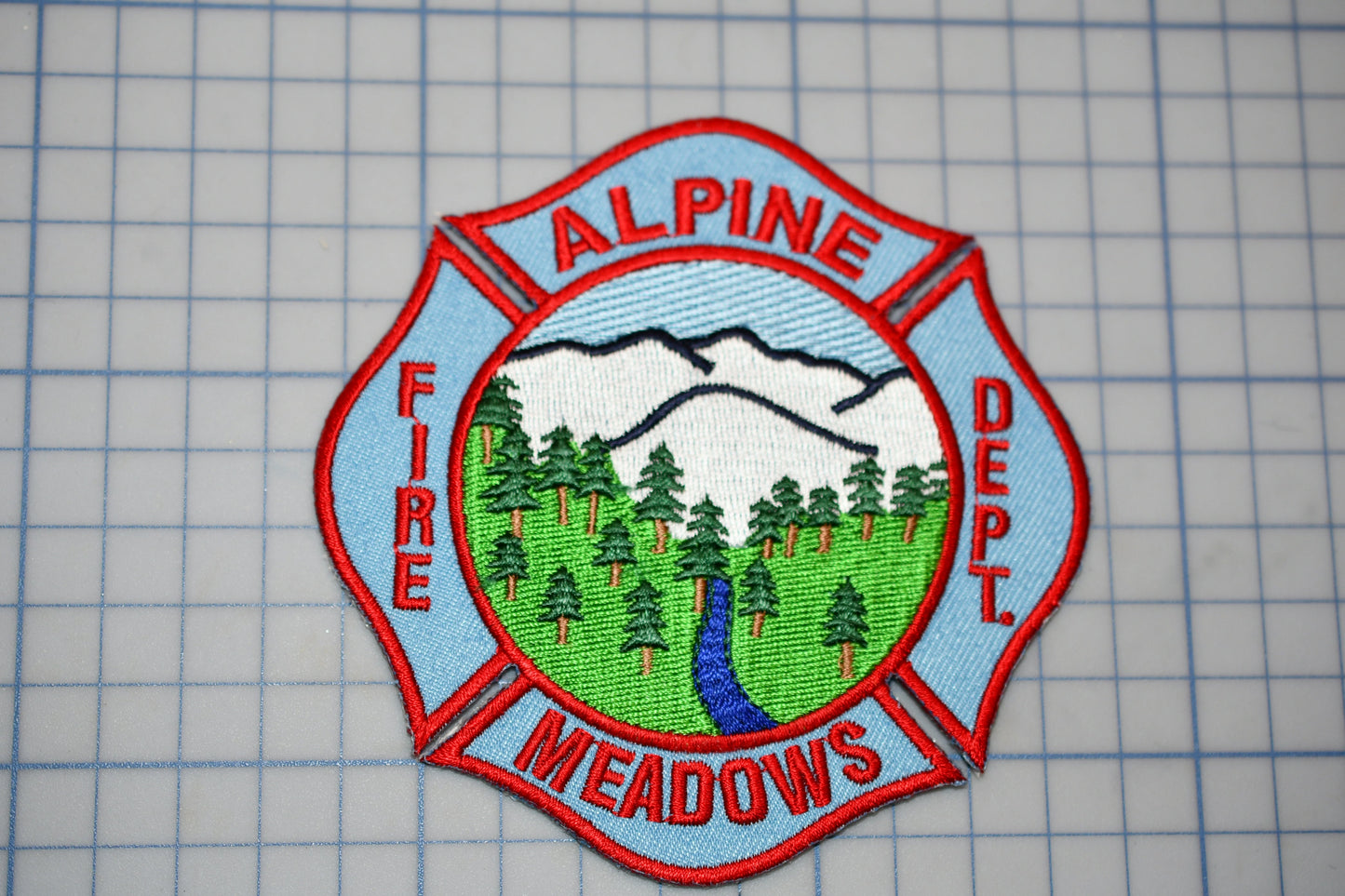 a patch with a fire department logo on it