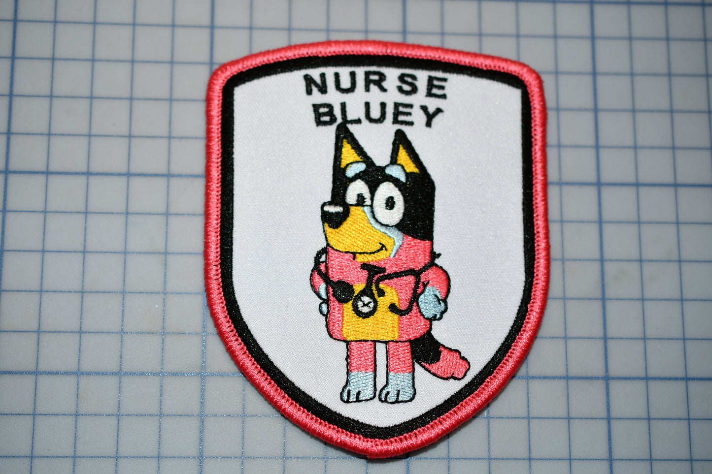 a patch with a cartoon character on it