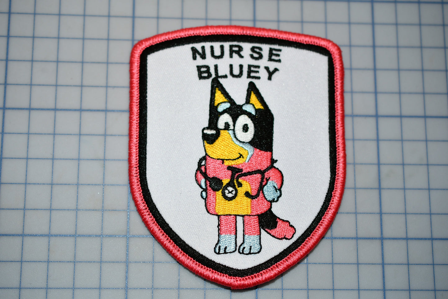 a patch with a cartoon character on it