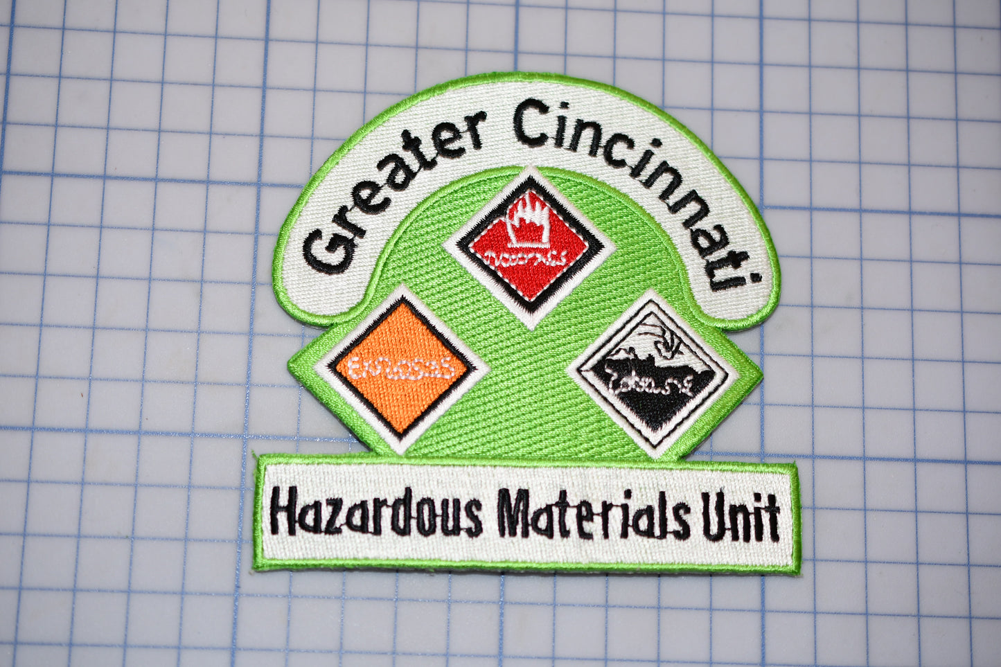 a picture of a patch that says, greater materials unit