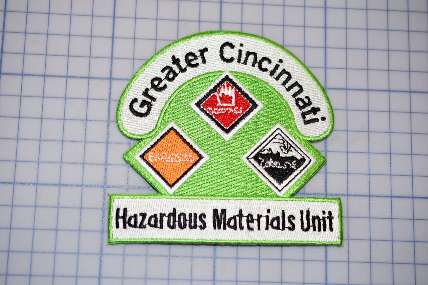 a picture of a patch that says, greater materials unit
