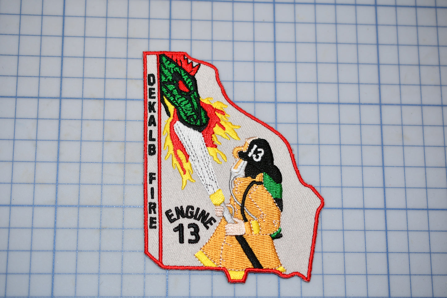a patch with a fire department patch on it