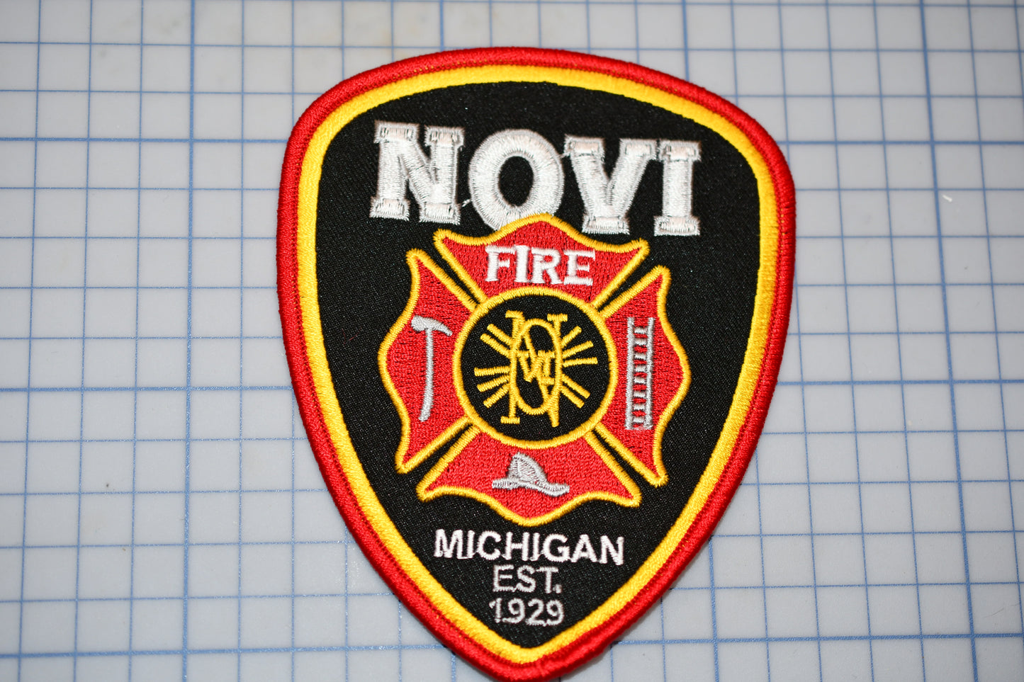 a patch with a fire department logo on it