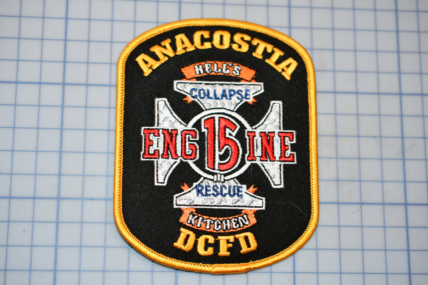 a patch with a fire department logo on it