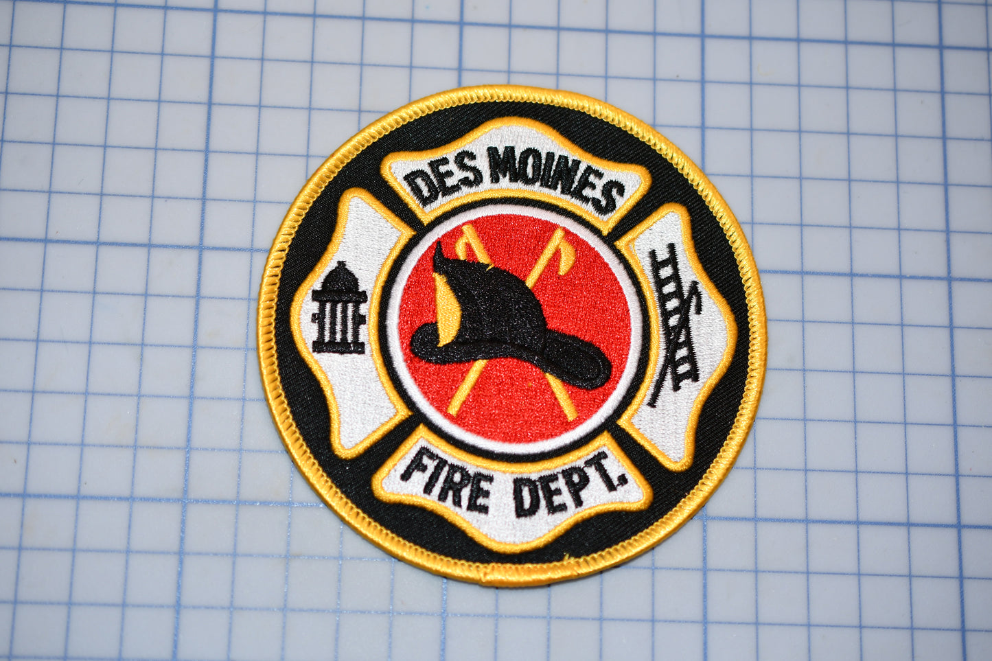 a patch with a fire department logo on it