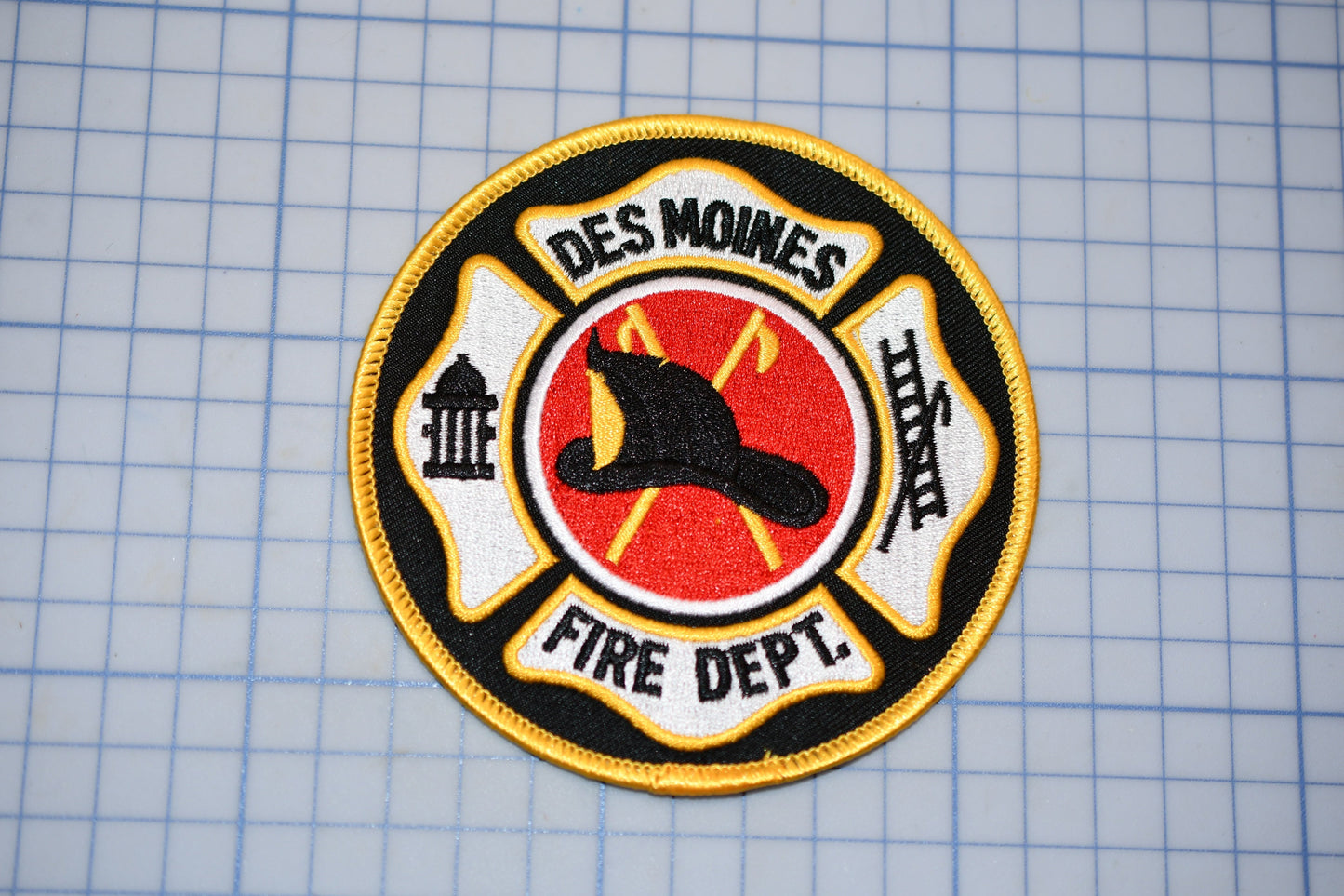 a patch with a fire department logo on it