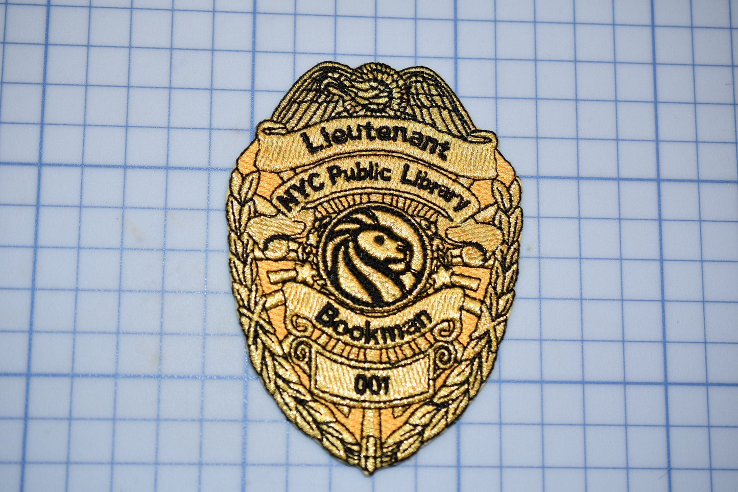Lt. Bookman Badge Patch (Seinfeld) (B19)