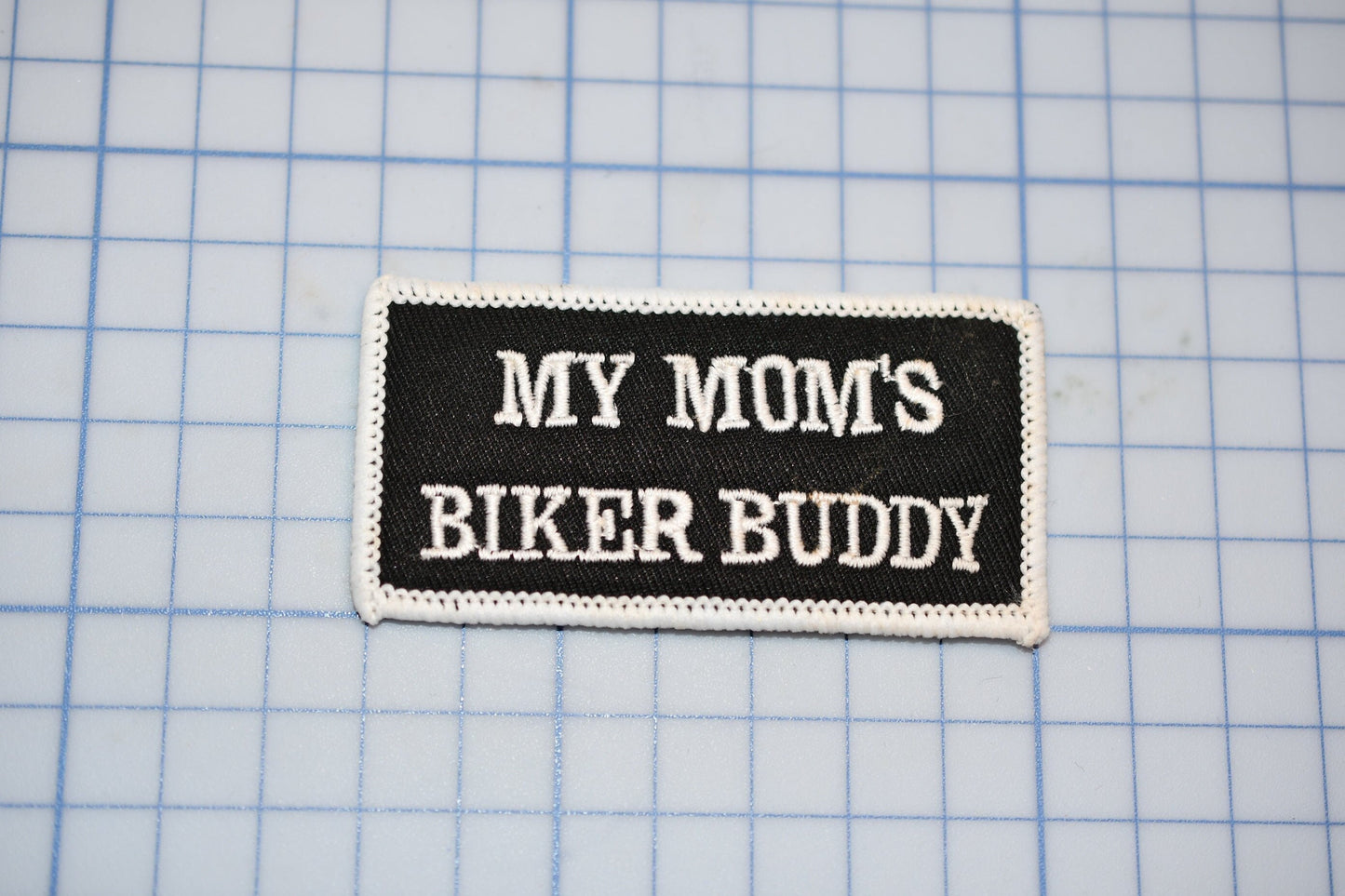 A "My Mom's Biker Buddy" Sew On Biker Patch (B30-366)