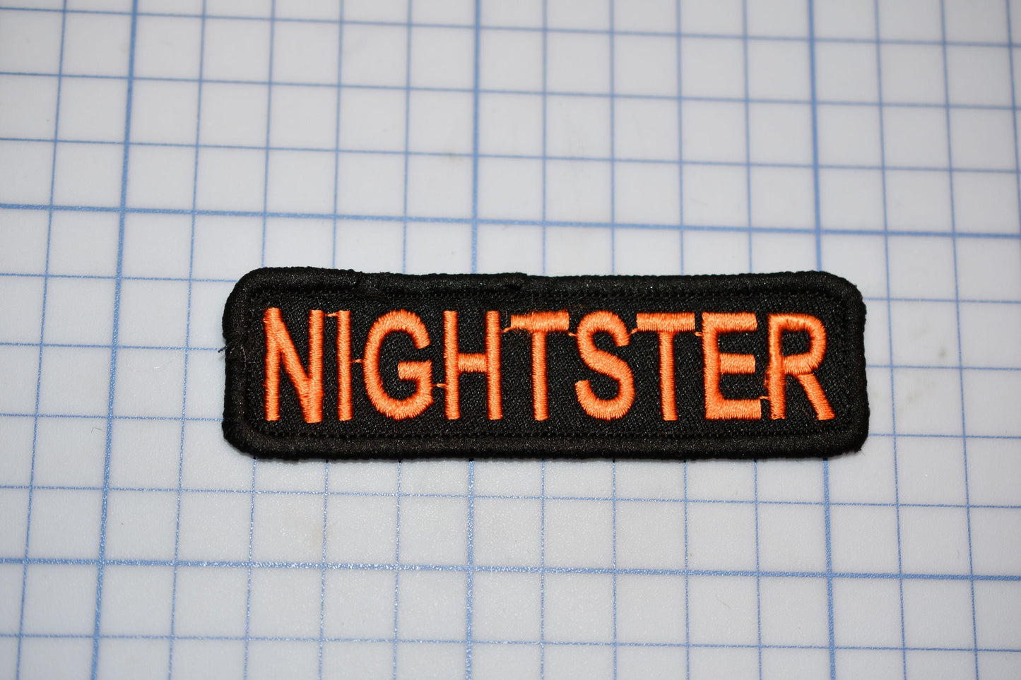 A "Nighster" Sew On Biker Patch (B30-366)