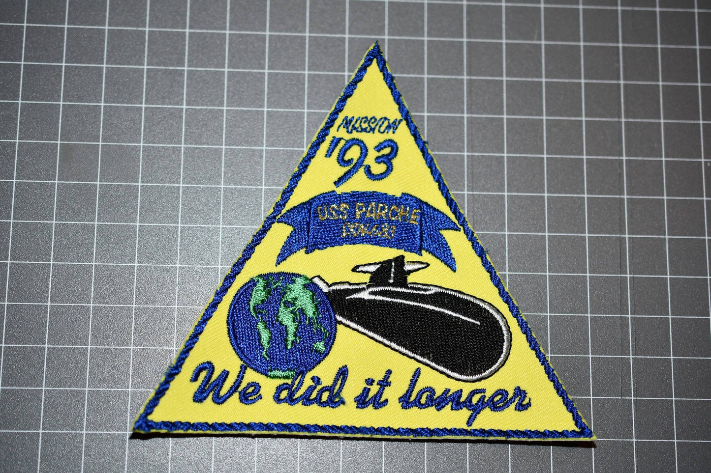 USN USS Parche SSN-683 "We Did It Longer" Patch (B10-084)