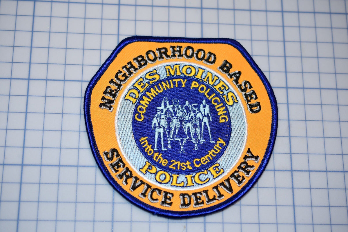 Des Moines Iowa Community Policing Patch (B25-334)