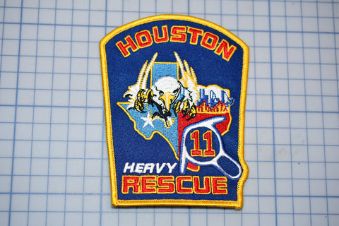 a patch with a picture of houston on it