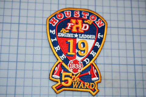 a patch with the name houston h d on it