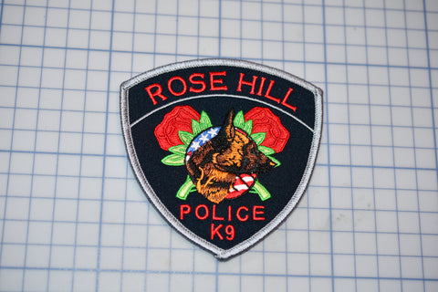 Rose Hill Kansas Police K9 Patch (S5-3)