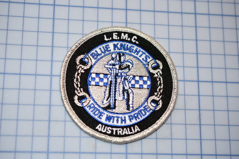 Blue Knights Ride With Pride Motorcycle Club Australia Patch (B11-257)
