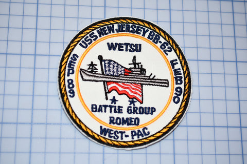 USN USS New Jersey BB-62 West-Pac Patch - Style 1 (B27-313)