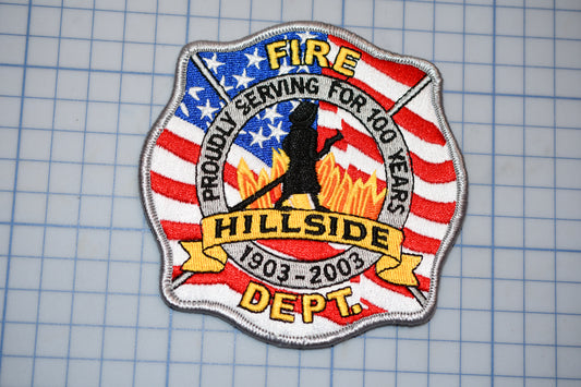 a patch with a fire department emblem on it