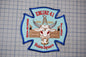 a fire department patch with a bull's head and the text "Engine 41 Boston Fire Union Square" on it.