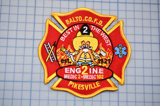a patch with a fireman's badge on it