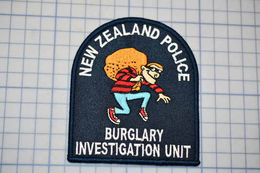 a New Zealand Police Burglary Investigation Unit patch.
