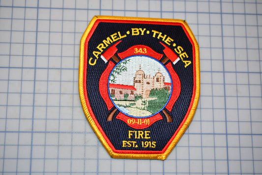 a patch with a fire department emblem on it