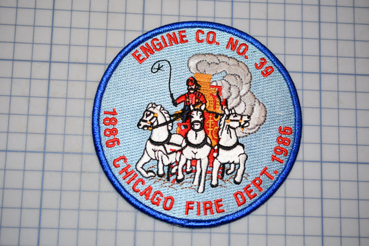 a chicago fire department patch on a piece of paper