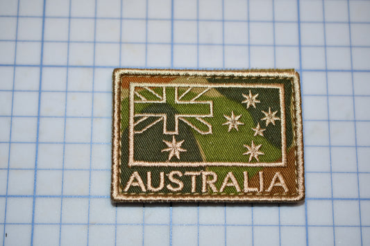 a patch with a picture of australia on it