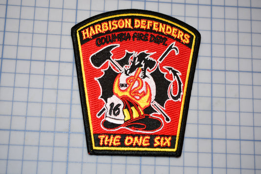 a patch with the words harrison defenders on it