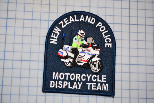 a New Zealand Police Motorcycle Display Team patch.