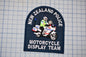 a New Zealand Police Motorcycle Display Team patch.