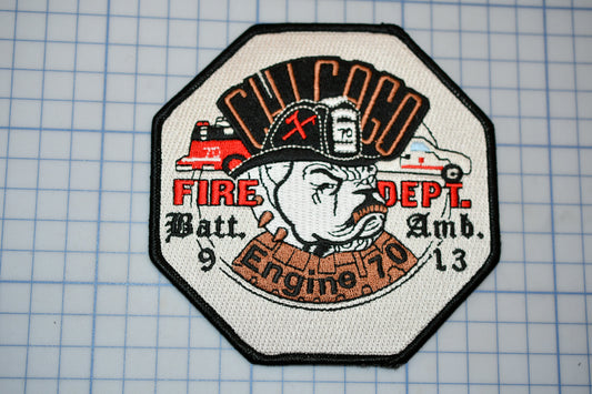 a patch with a fire department logo on it