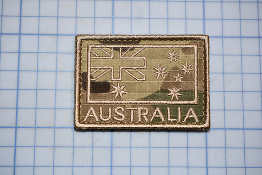 a patch with a picture of australia on it