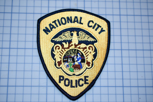 National City California Police Patch (B25-200)