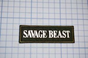 "Savage Beast" Sew On Biker Patch (B30-366)