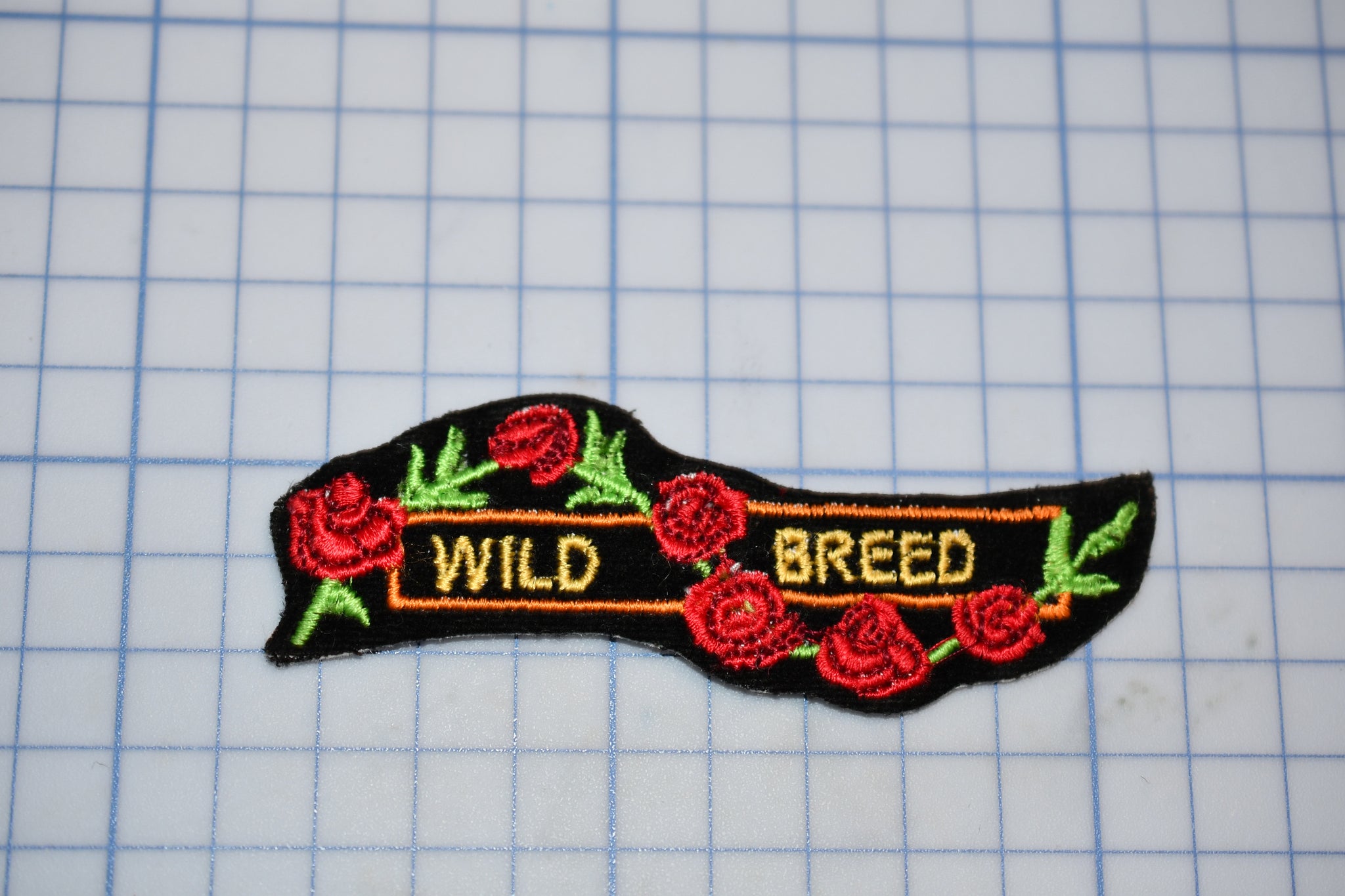"Wild Breed" Sew On Biker Patch (B30-366)