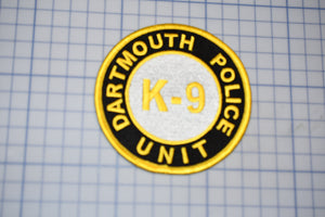 Dartmouth Massachusetts Police K9 Patch (S5-2)