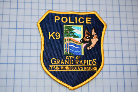 City Of Grand Rapids Minnesota Police K9 Patch (S5-3)