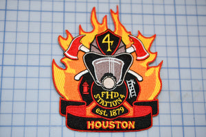 a patch with a firefighter's helmet on it