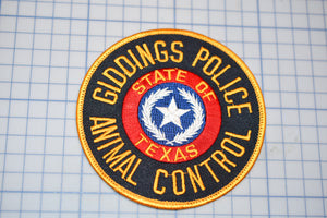 Giddings Texas Police Animal Control Patch (S5-2)