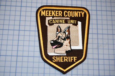 Meeker County Minnesota Sheriff Canine Unit Patch (S5-2)