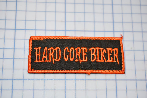 "Hard Core Biker" Sew On Biker Patch (B30-365)