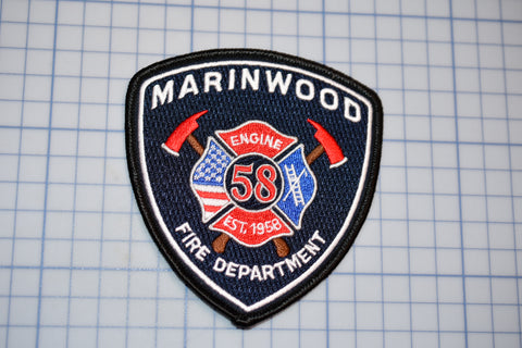 Marinwood California Fire Department Patch (B29-358)