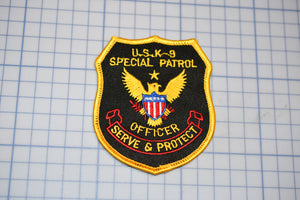 US K9 Special Patrol Patch (S5-2)