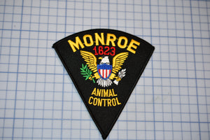 Monroe Connecticut An9imal Control Patch (S5-3)