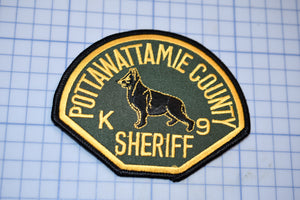 Pottawattamie County Iowa Sheriff K9 Patch (S5-3)