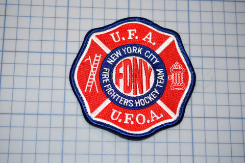 New York City Firefighters Hockey Team U.F.A. U.F.O.A. (B11)