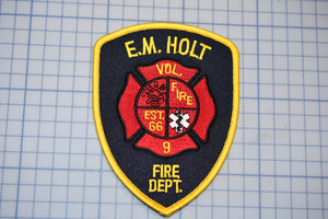 E.M. Holt North Carolina Fire Department Patch (B29-357)