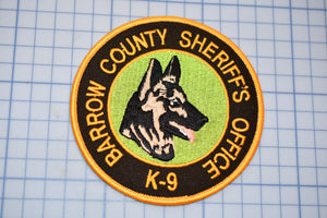 Barrow County Georgia Sheriff's Office K9 Patch (B29-341)