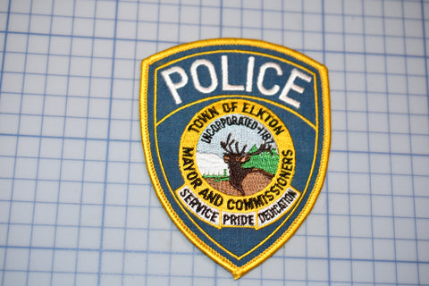 Town Of Elkton Maryland Police Patch (B29-343)
